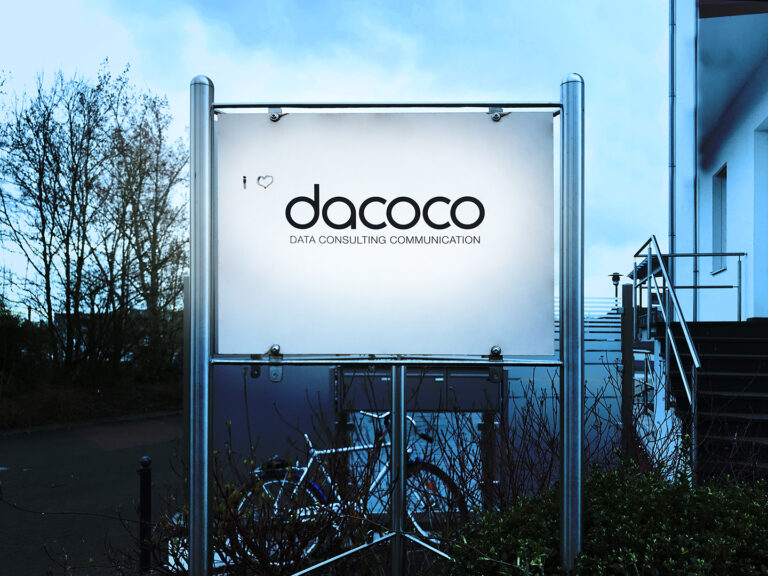 dacoco Eingangsschild